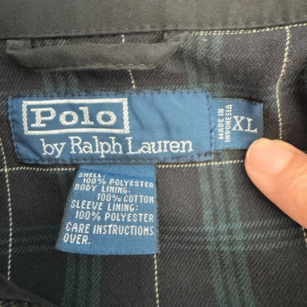 Vintage Polo Ralph Lauren Bi-Swing Bomber Jacket XL Black - Picture 10 of 10